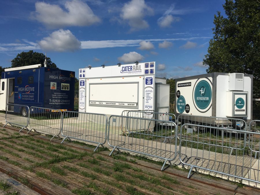 Cater rail kiosk all setup for railway catering