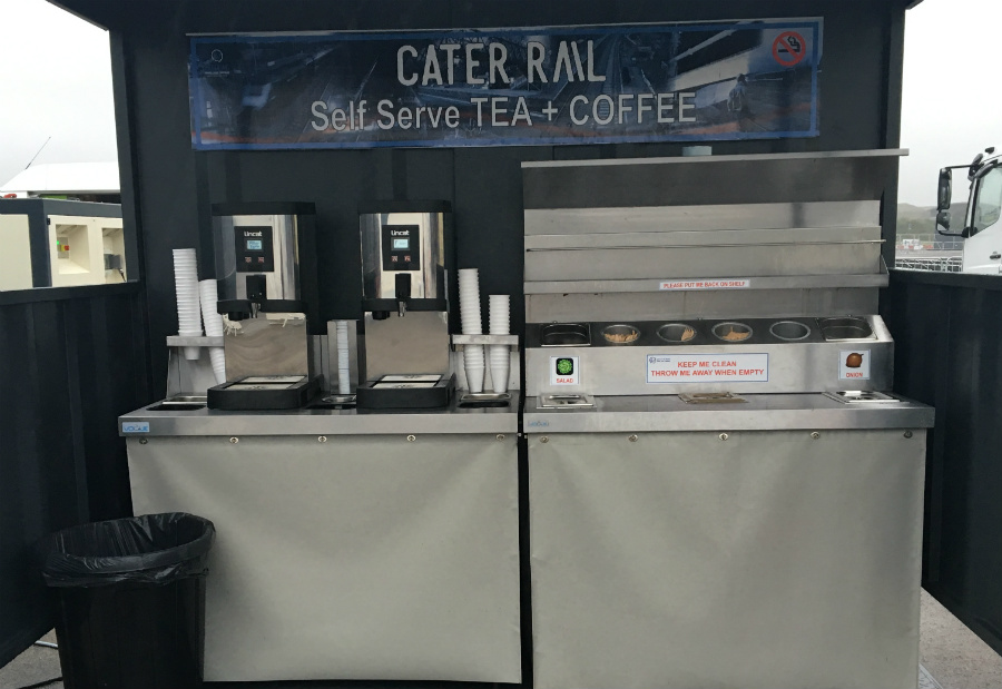 Cater-Rail Self service tea and coffee for railway workmen
